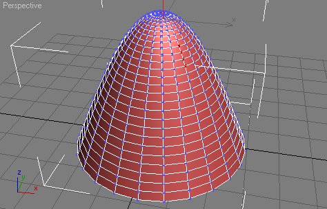 Cône arrondi avec 3D Studio Max
