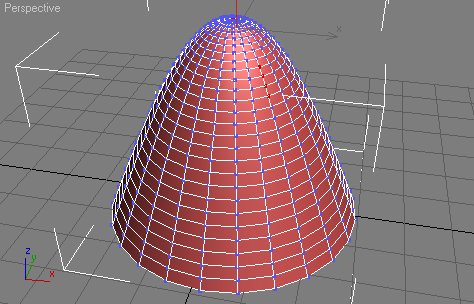 Cône arrondi avec 3D Studio Max