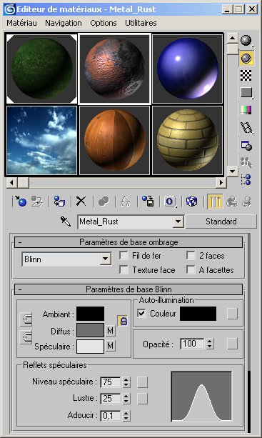 editeur de materiaux 3ds max