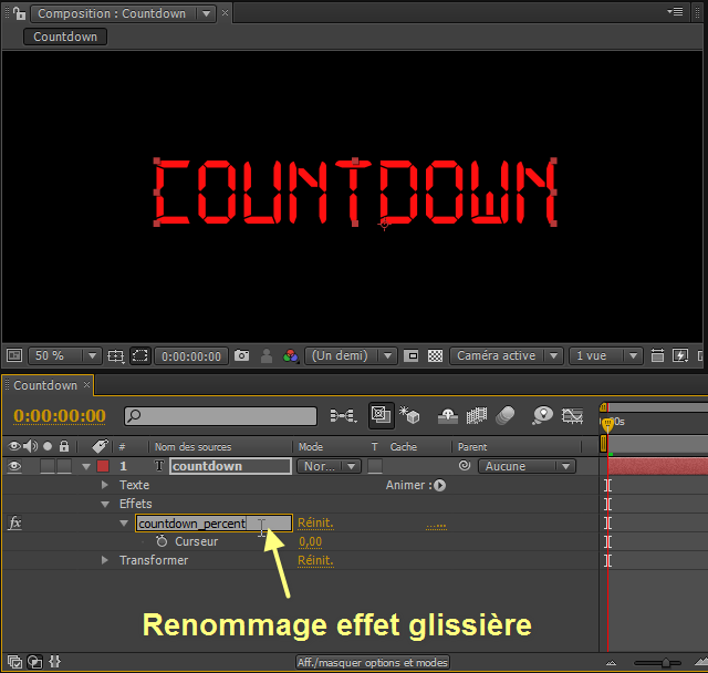 Compte à rebours - tuto After Effects 