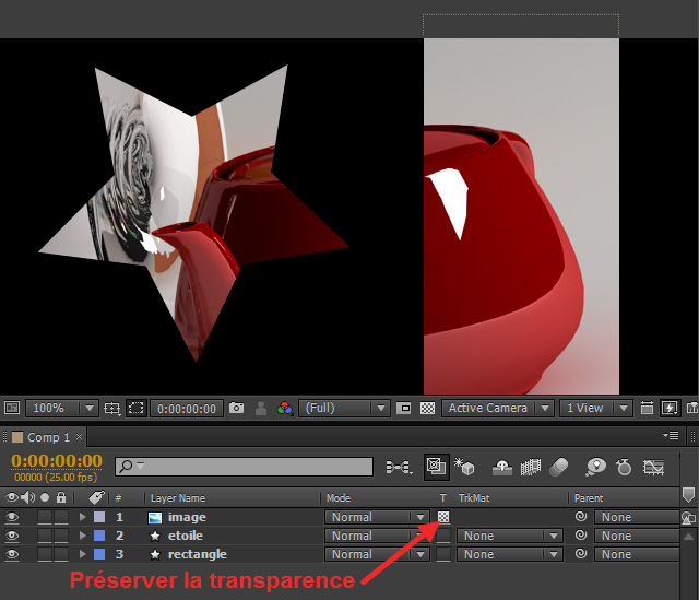 Préserver la transparence dans After Effects