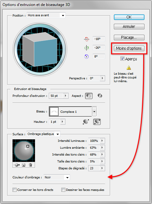 Extrusion 3D avec Illustrator CS4