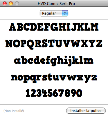 Installer une police sur Mac