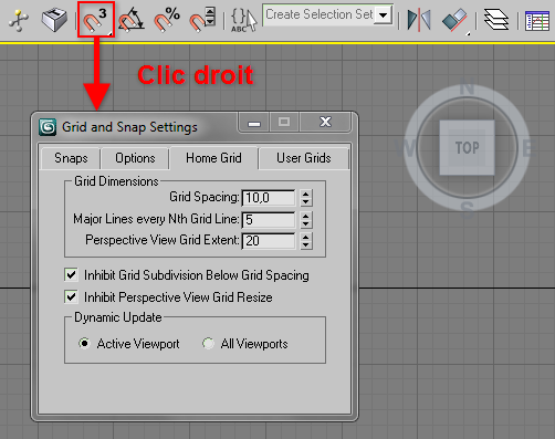 Taille de la grille dans 3ds max