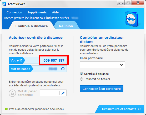 ID TeamViewer portable 8