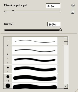 outils photoshop brosses