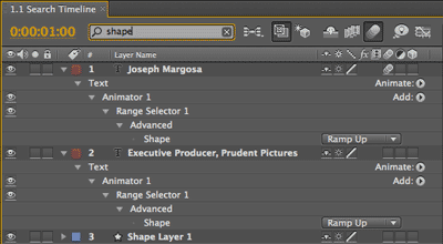 After Effects CS4 Quick search