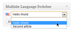 Multisite Language Switcher