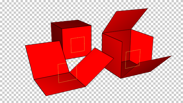 Cube 3D avec des solides