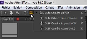 Outils caméra 3D After Effects