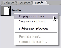 dupliquer tracé