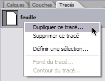 dupliquer tracé